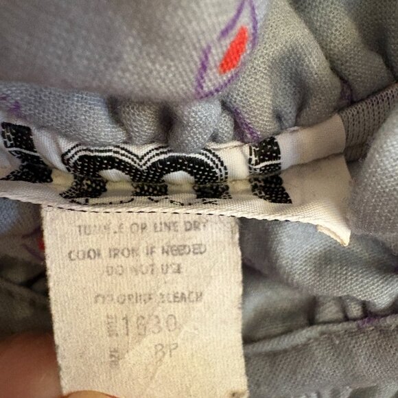 Vintage Gray Ruffle Tie Neck Dress Size Small - Picture 8 of 8